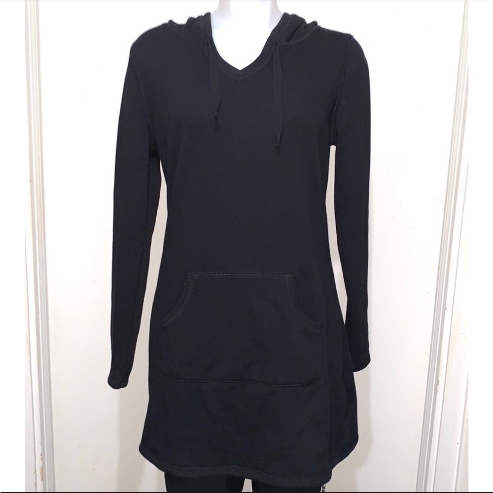 Tahari Soft Fleece Lined Hoodie Tunic / Mini‎ Dress